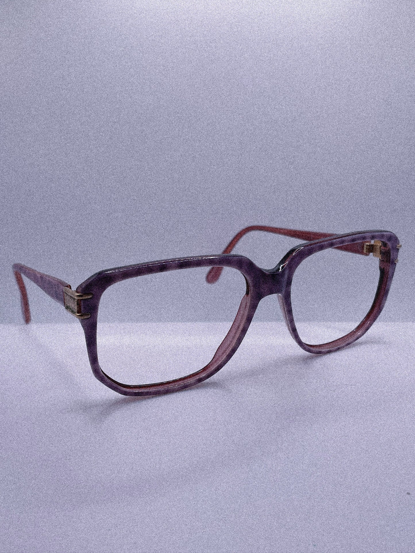 Purple Tie Dye | 1970s Italian Eyeglasses Frame
