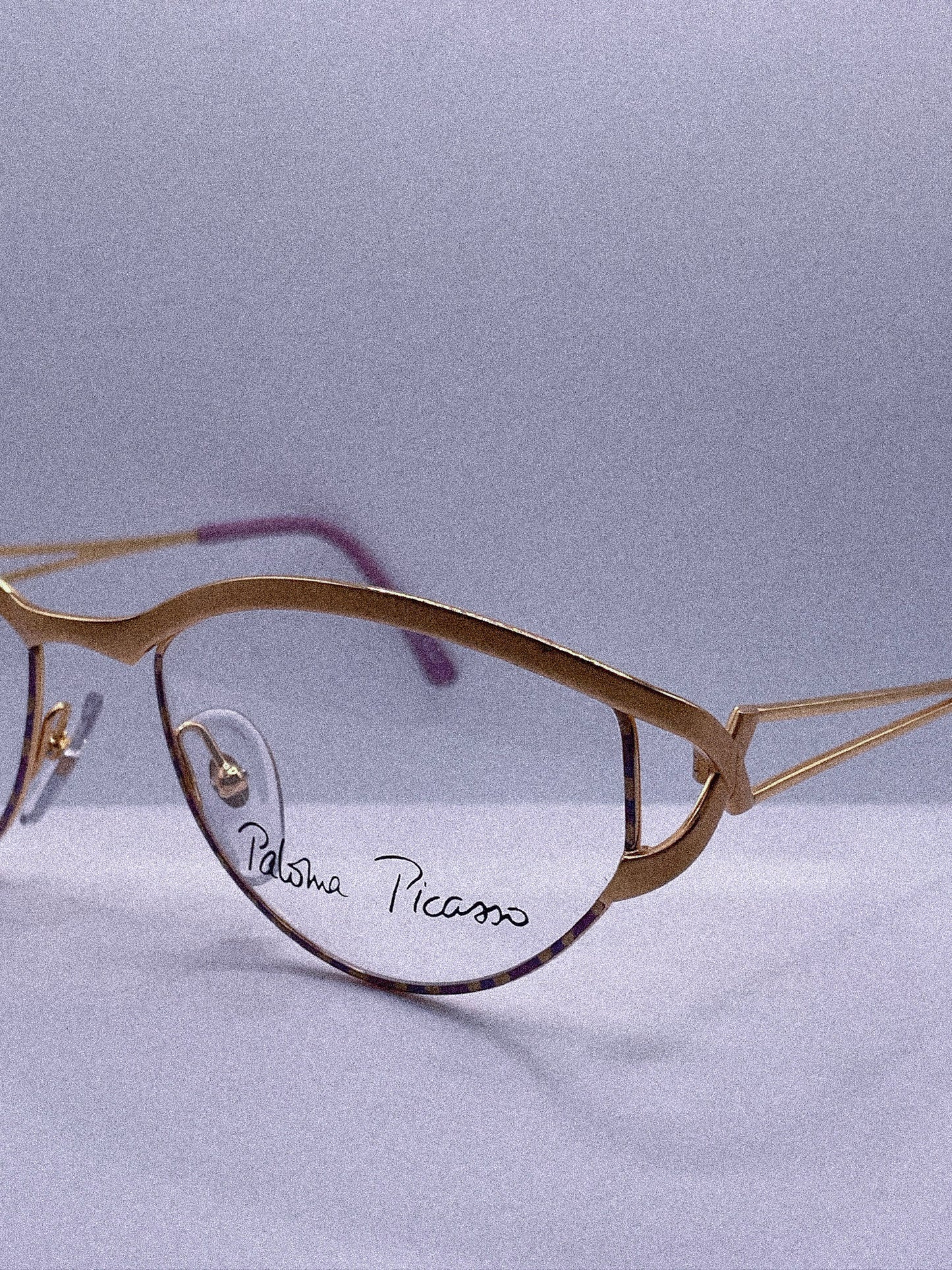Golden Contour | 1980s Paloma Picasso Eyeglasses Frame
