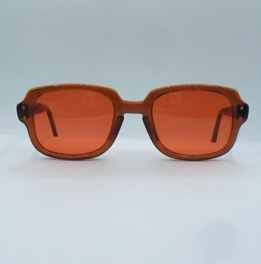BCG Orange 1980s Romco Luxury Sunglasses front side