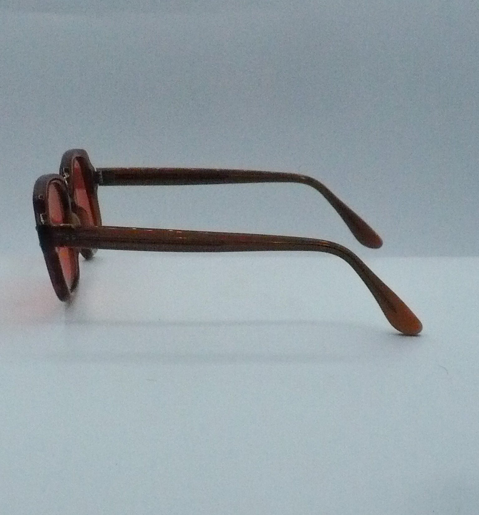 BCG Orange 1980s Romco Luxury Sunglasses left side