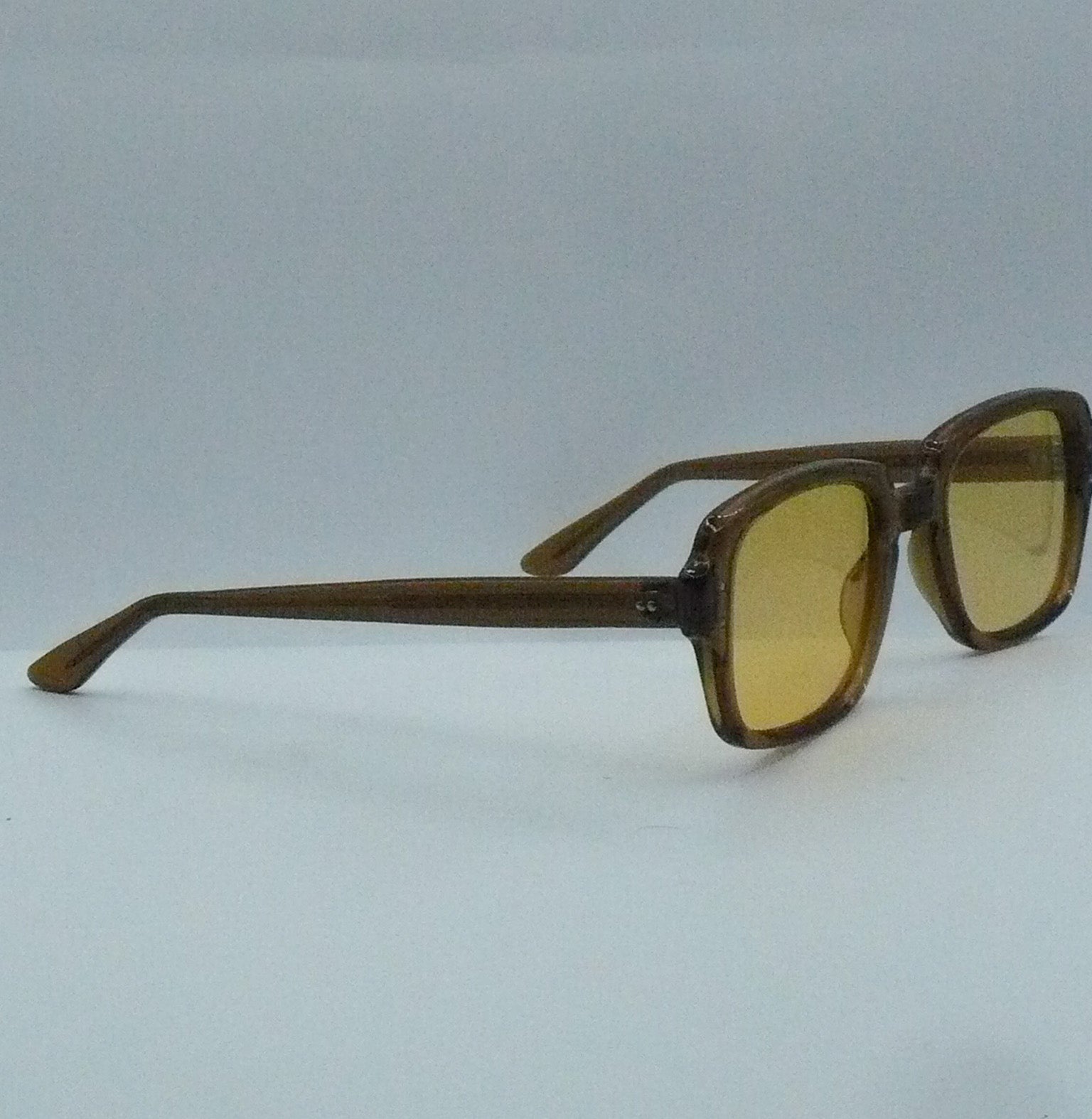 BCG Yellow 1980s Romco Luxury Sunglasses right side