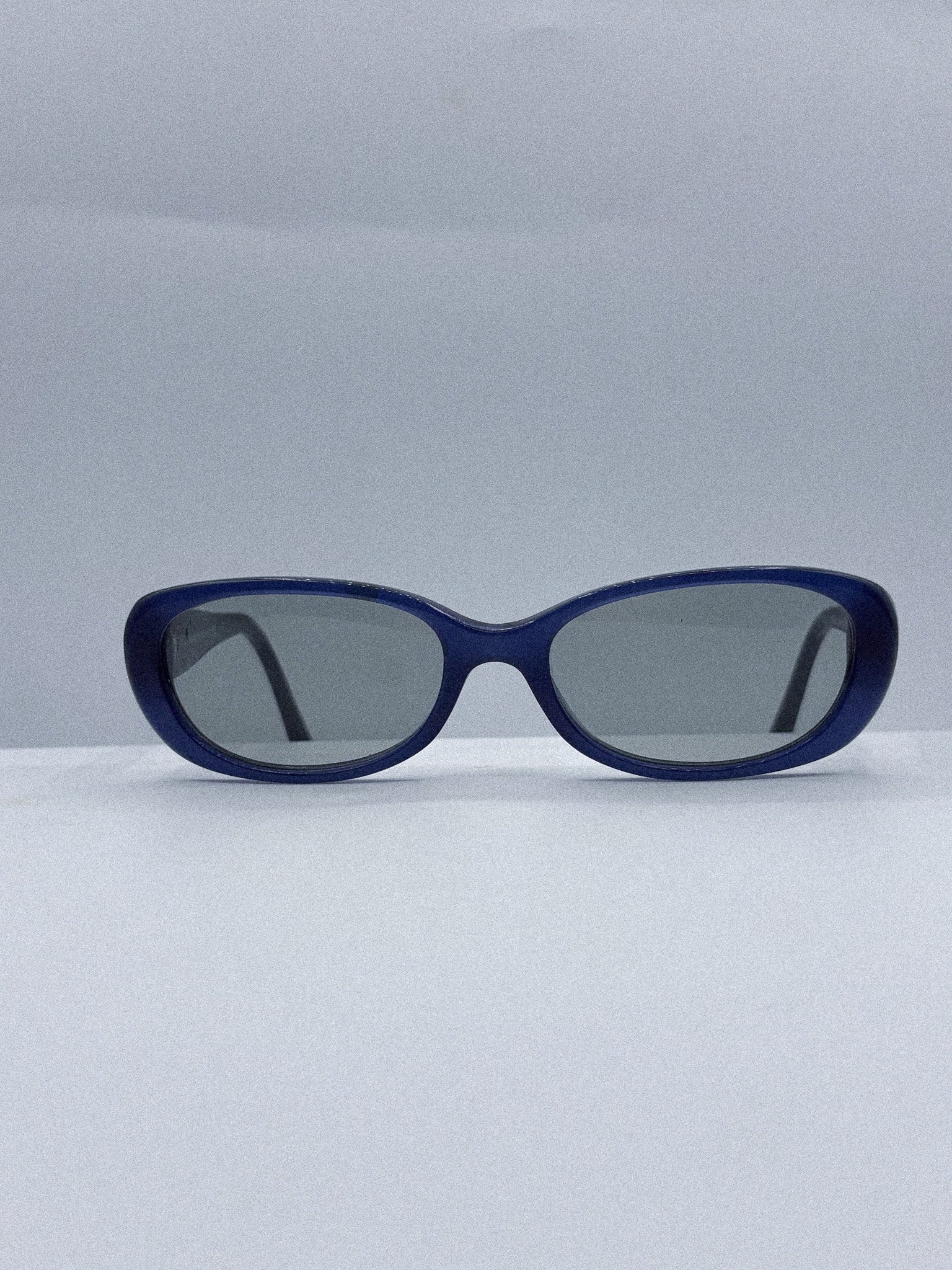 Blue Belle  1990s Chanel Designer Sunglasses front side