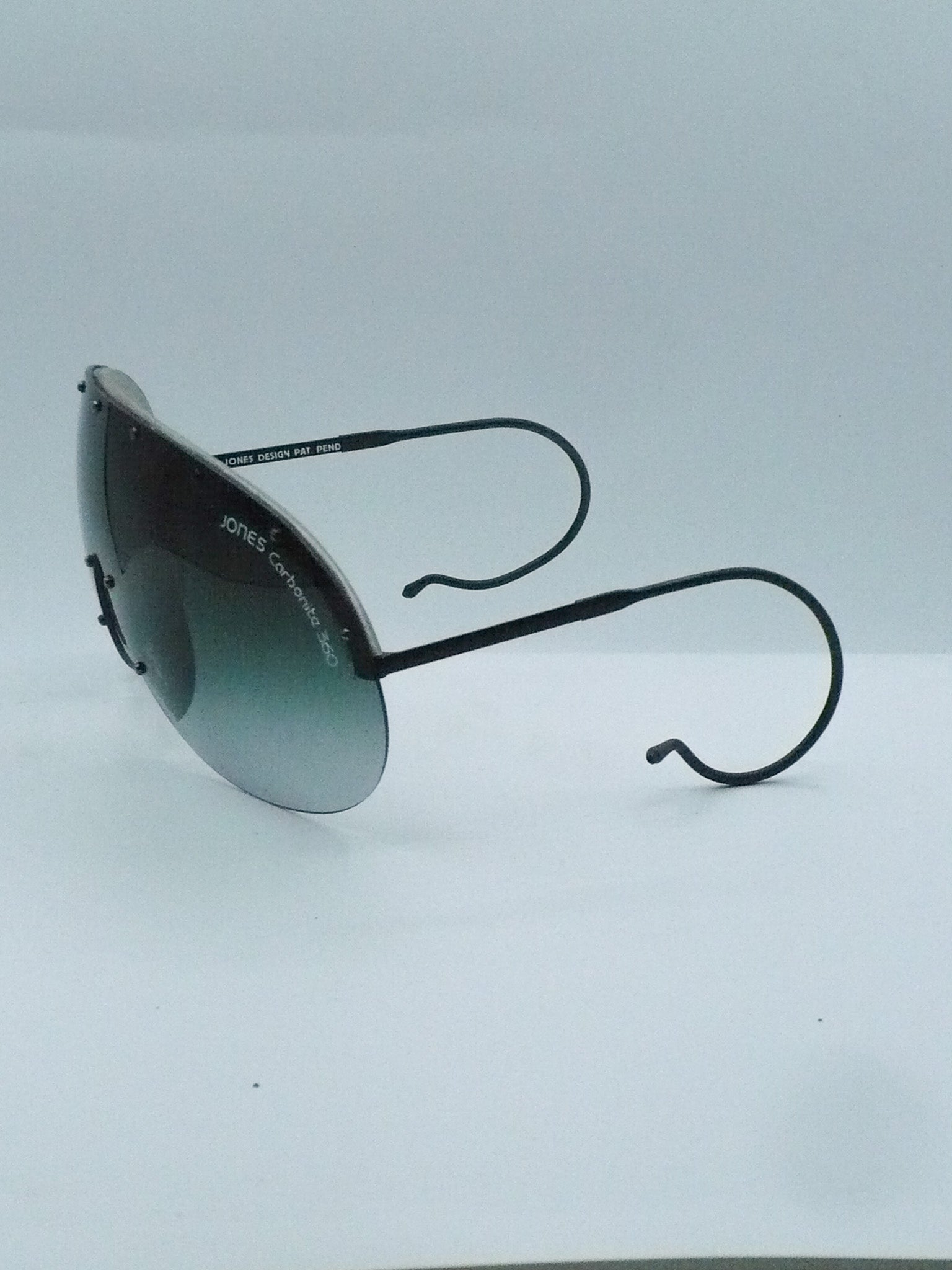 Carbonite 360 1980s Jones Shield Sunglasses, left side