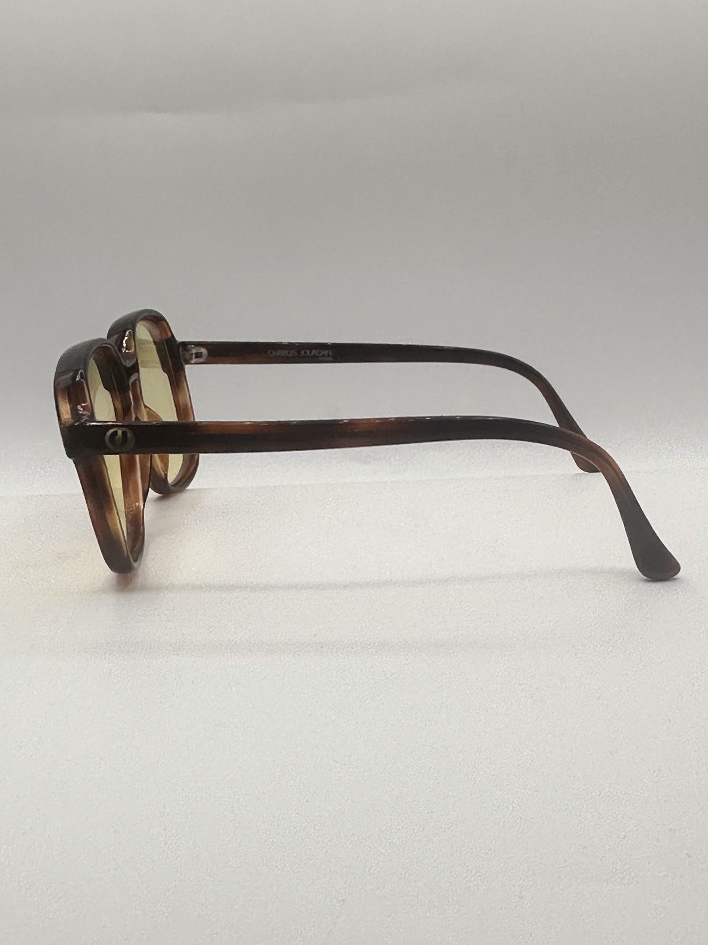 Dancing Feet 1970s Charles Jourdan vintage sunglasses, left side