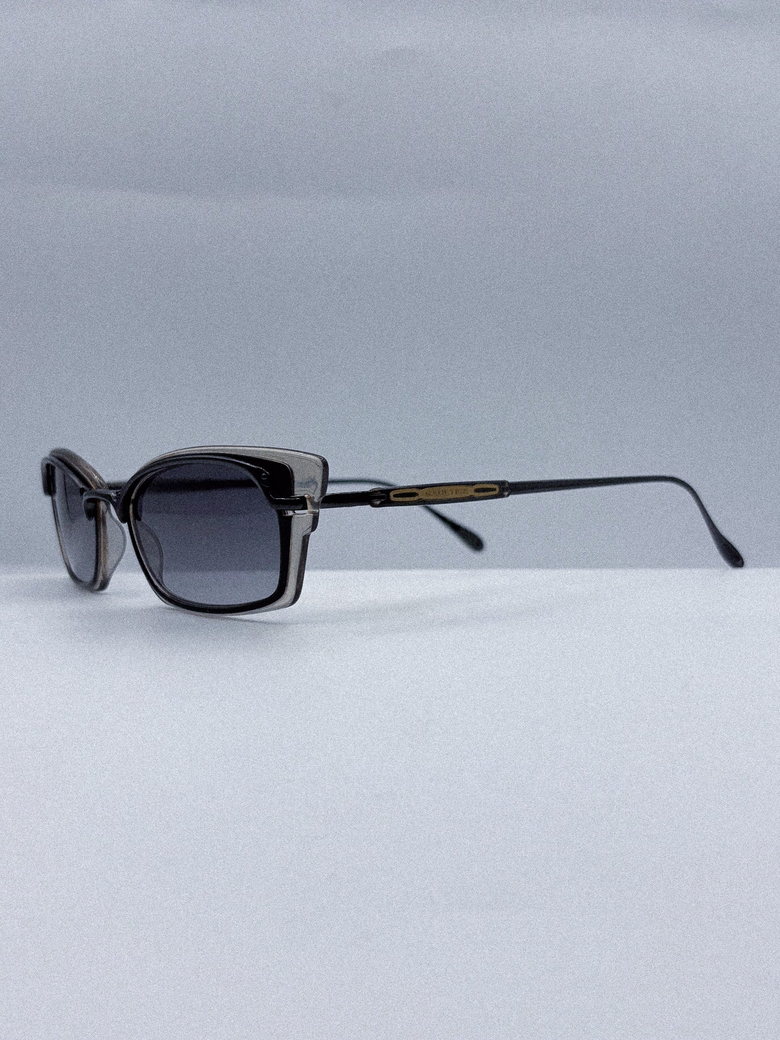 Double Vision  1990s Jean Paul Gaultier Layered Sunglasses left side