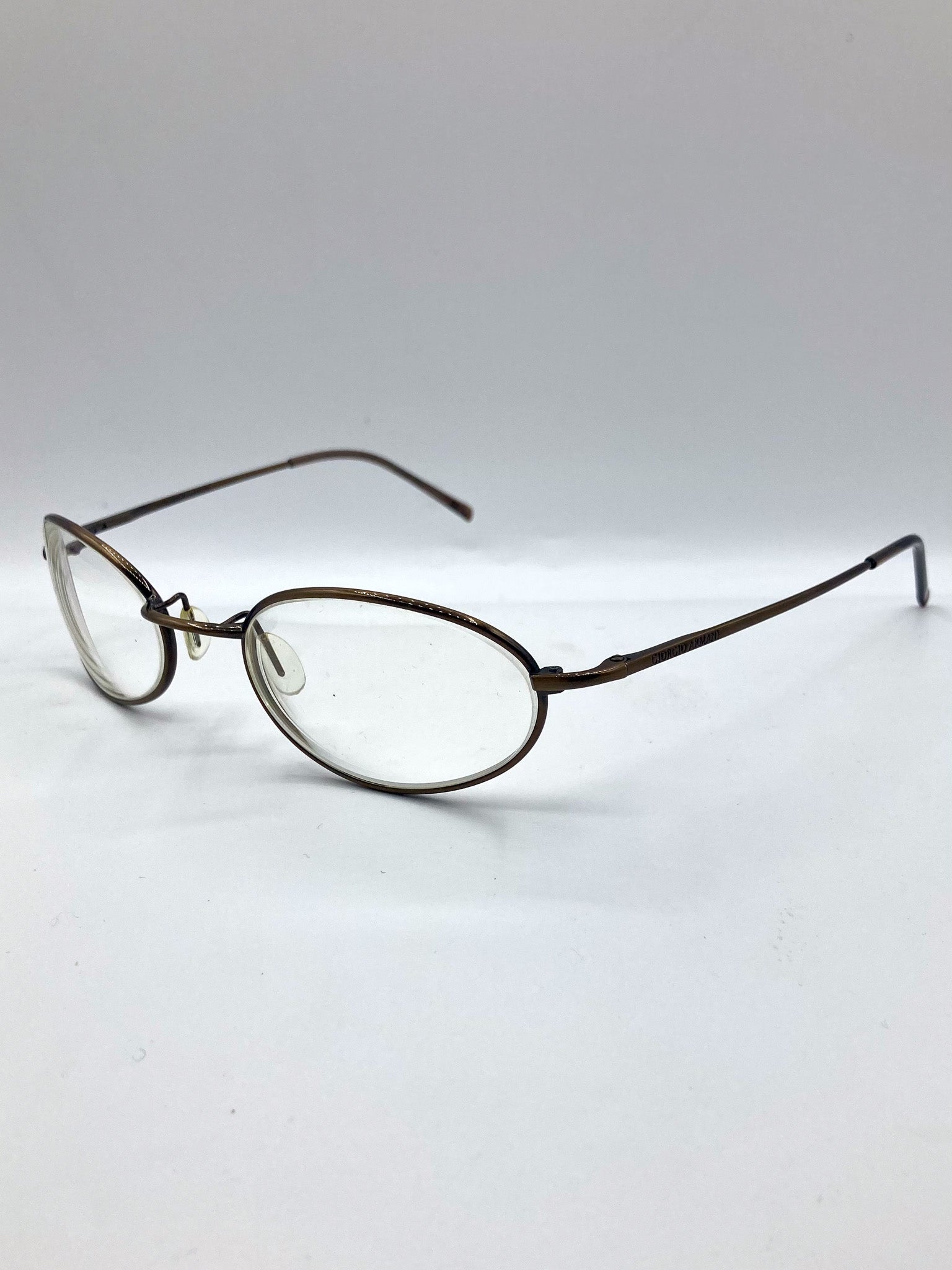 Giorgio Armani 1990s vintage glasses, left side