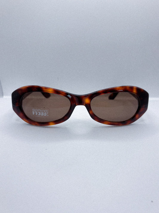 "Tortoise" 1990s Gianfranco Ferre Sunglasses