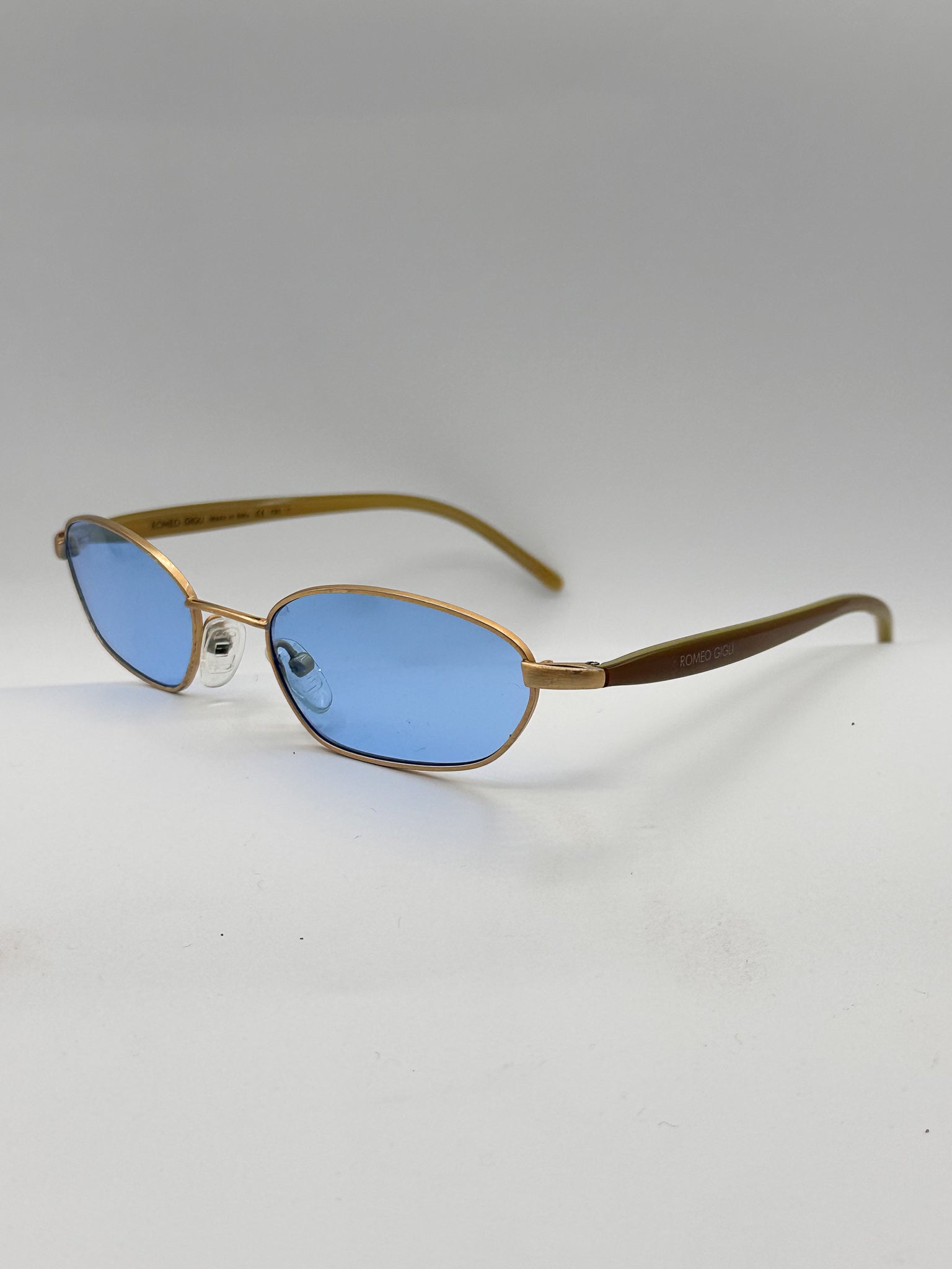 Icey 1990s Romeo Gigli vintage Sunglasses, left side