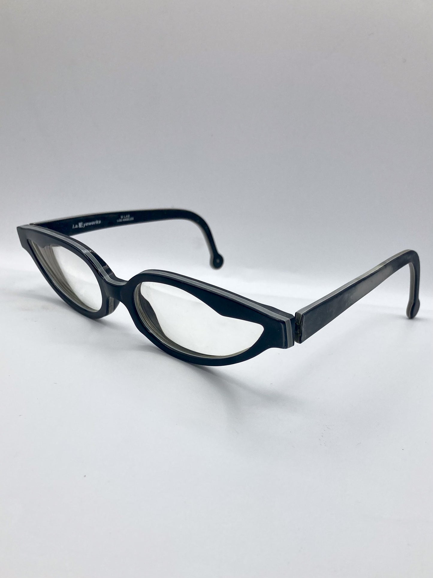 One Pair 1990s L.A. Eyeworks vintage glasses Frame, left side