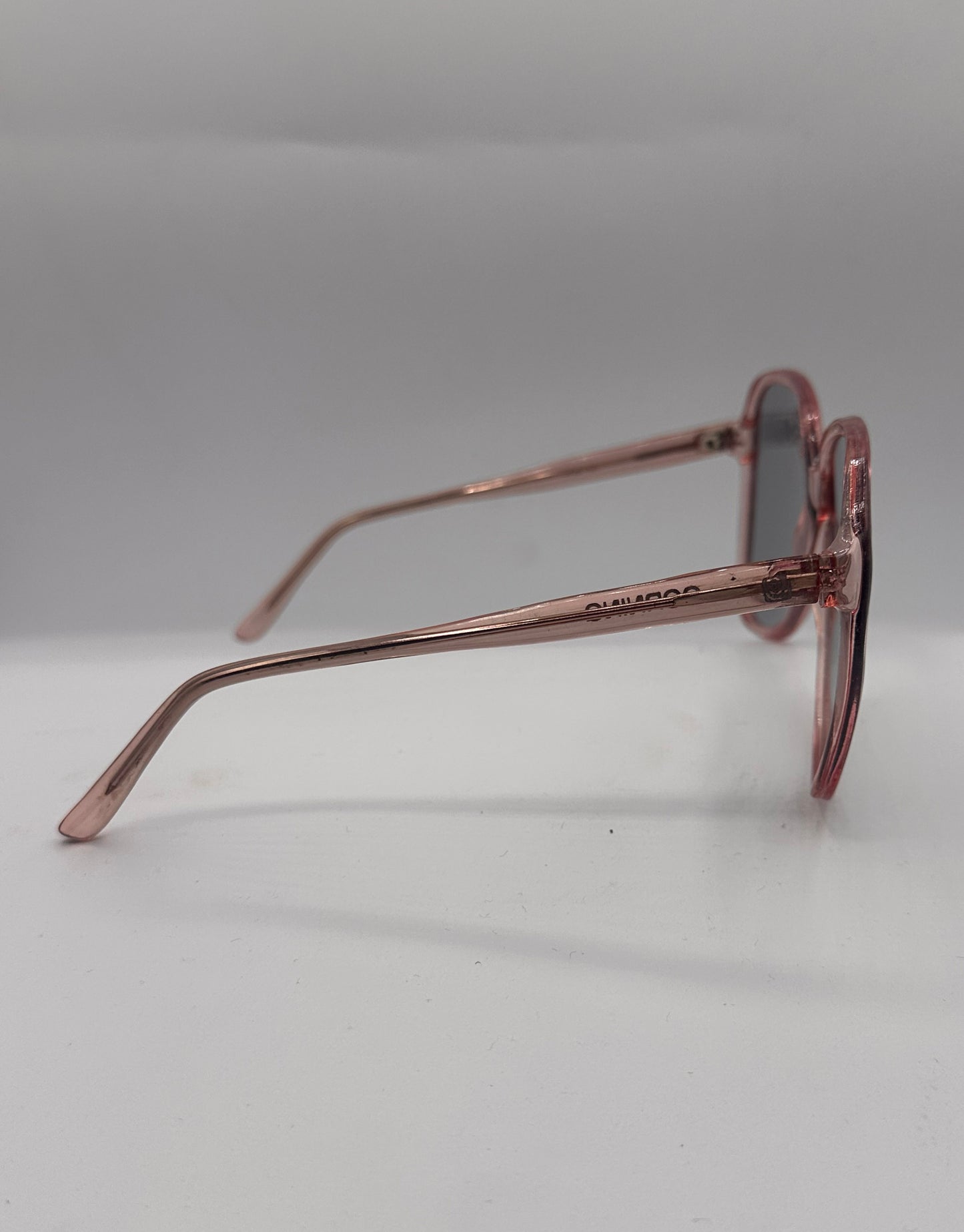 Pink Flowers 1970s Corning Sunglasses, right side