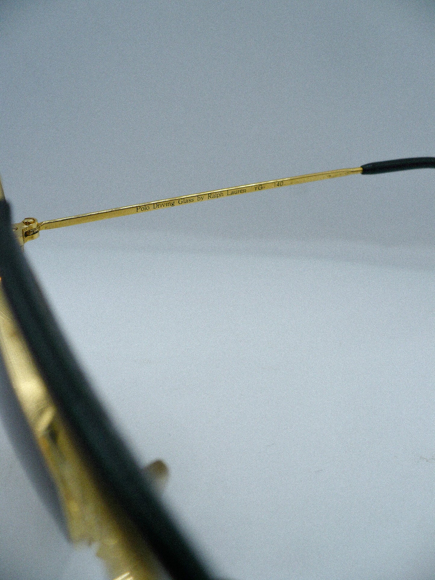 Polo 1980s Ralph Lauren Driving Sunglasses brand title