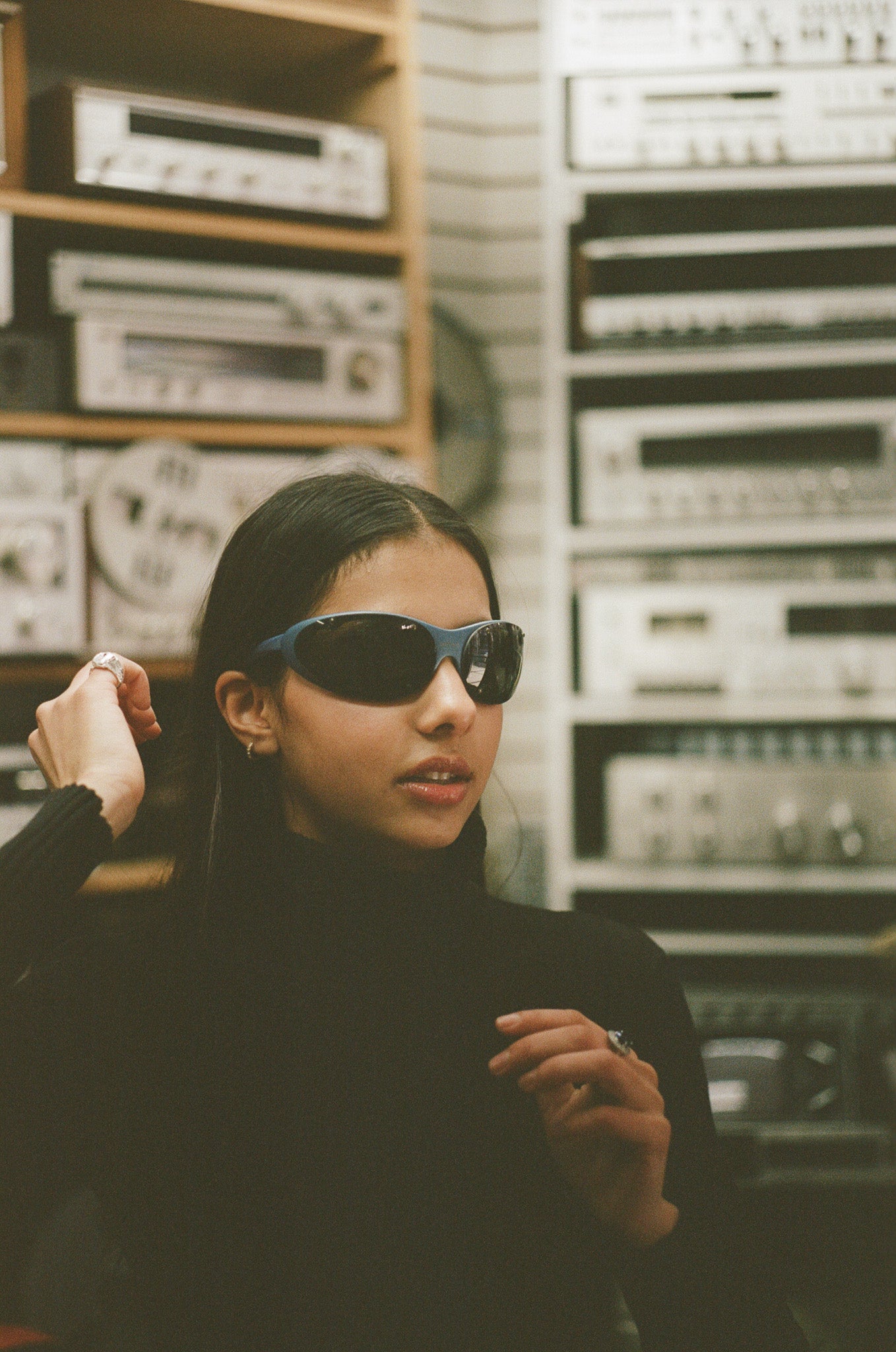 Runway 2000s Versace Luxury Sunglasses model front side