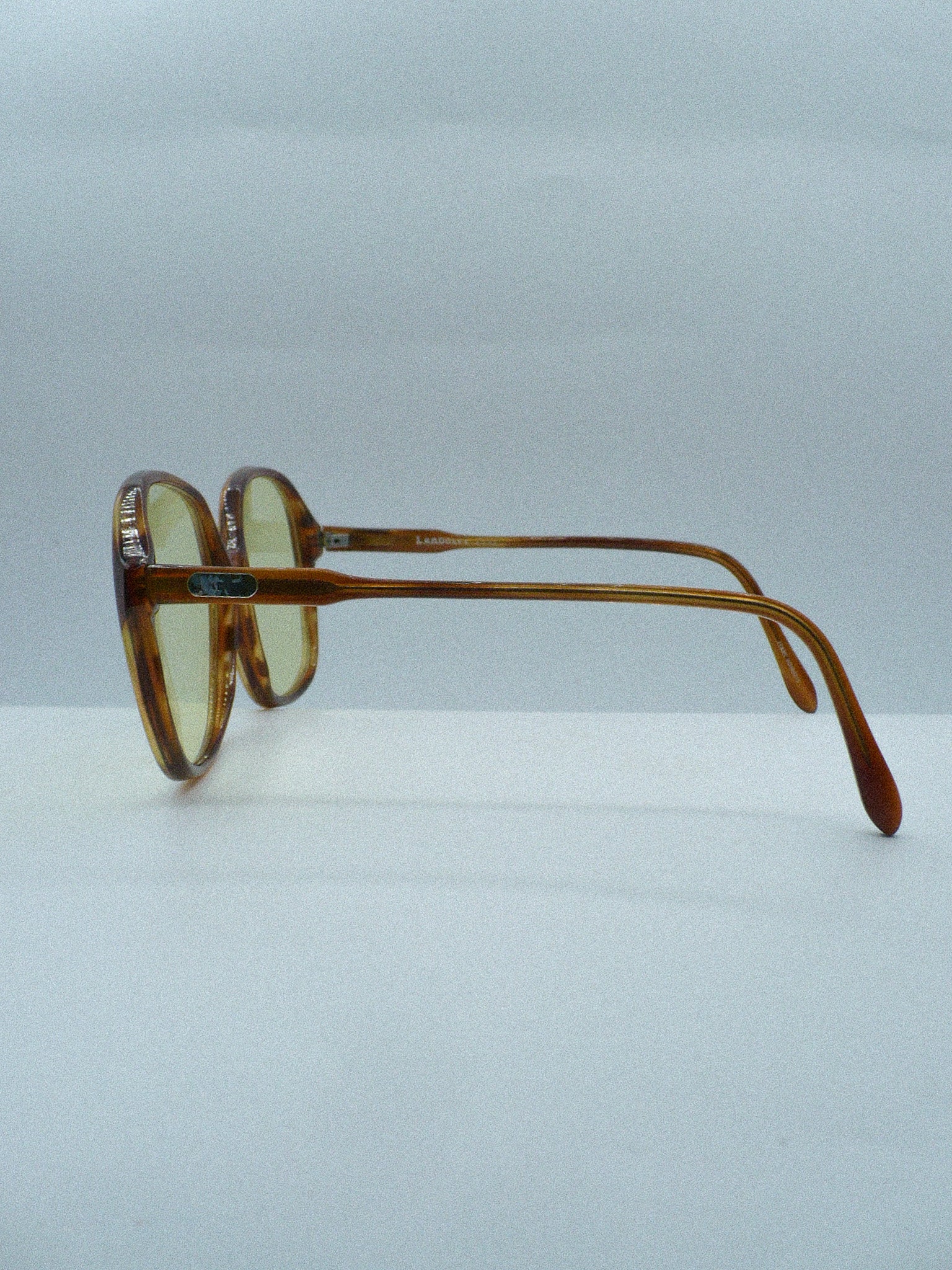 Sharon Tate 1970s Landoli Artisan-Crafted Eyeglasses, left side 2