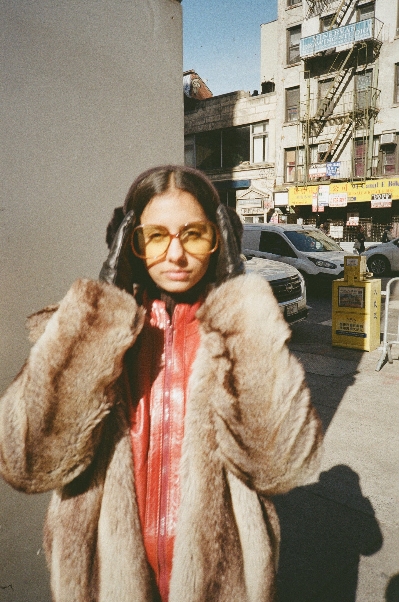 Sharon Tate 1970s Landoli Artisan-Crafted Eyeglasses, with model