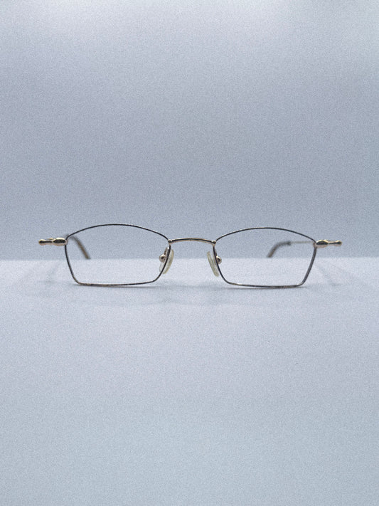 1990s Nicole Miller Mezzoluna Frames | Gold/Tortoise