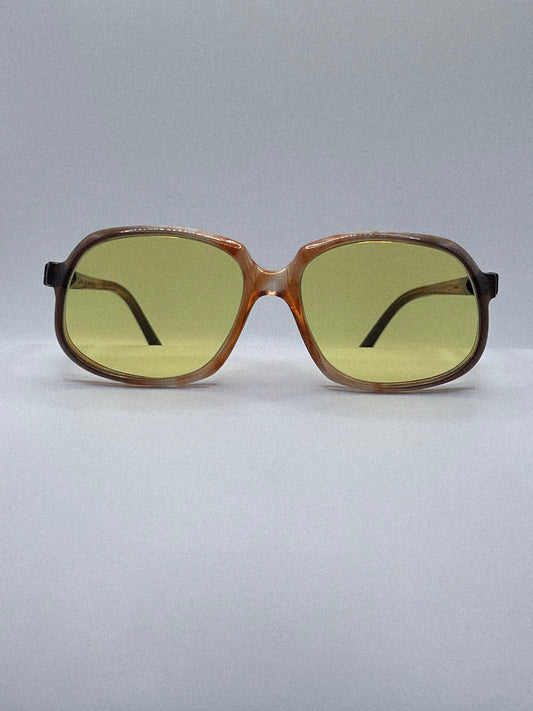 Lunettes de soleil carrées angulaires Polo Ralph Lauren des années 70 | Écaille de tortue