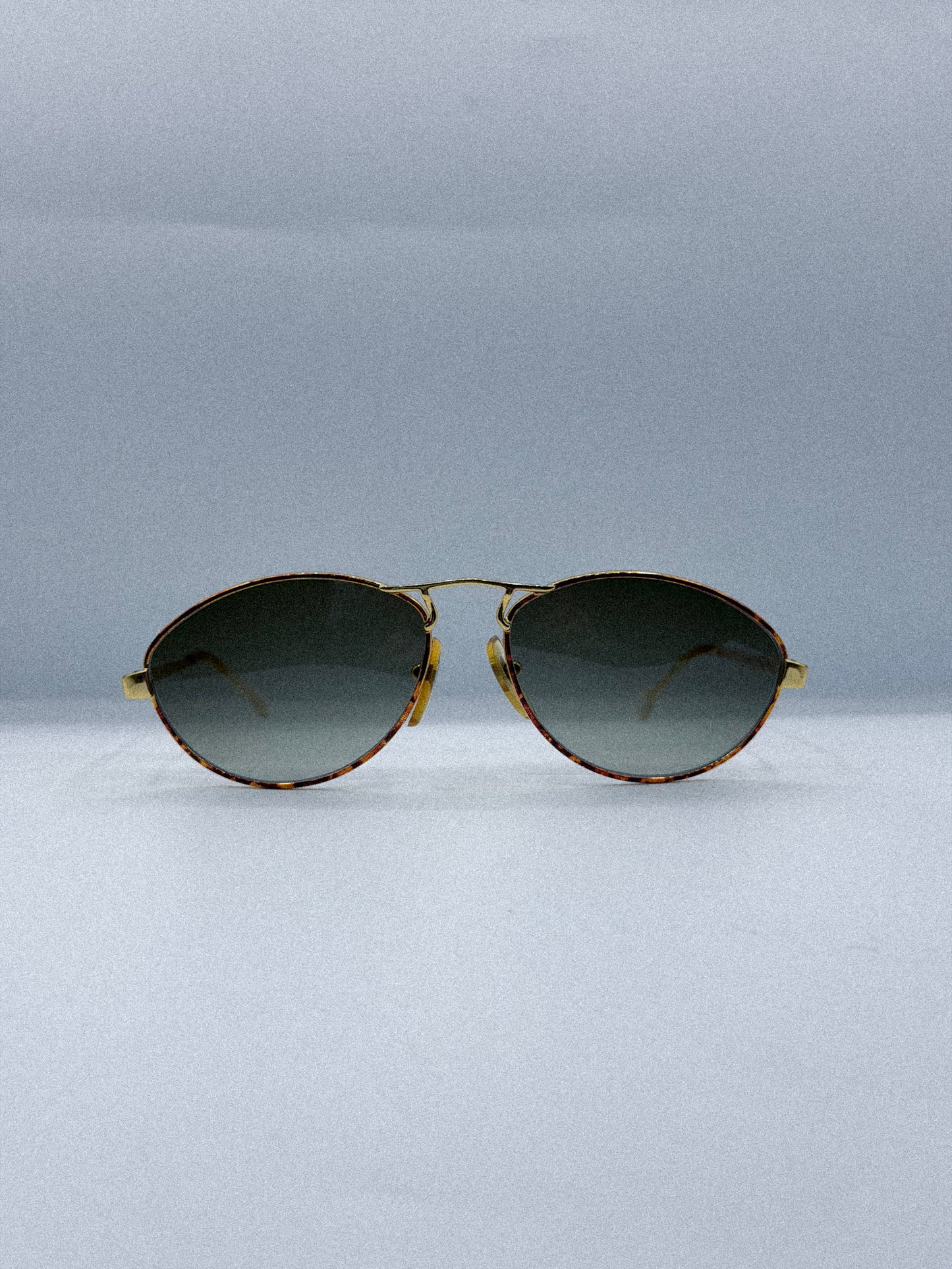 “Soft Gilded Olive” 1980s Ellen Tracy Sunglasses