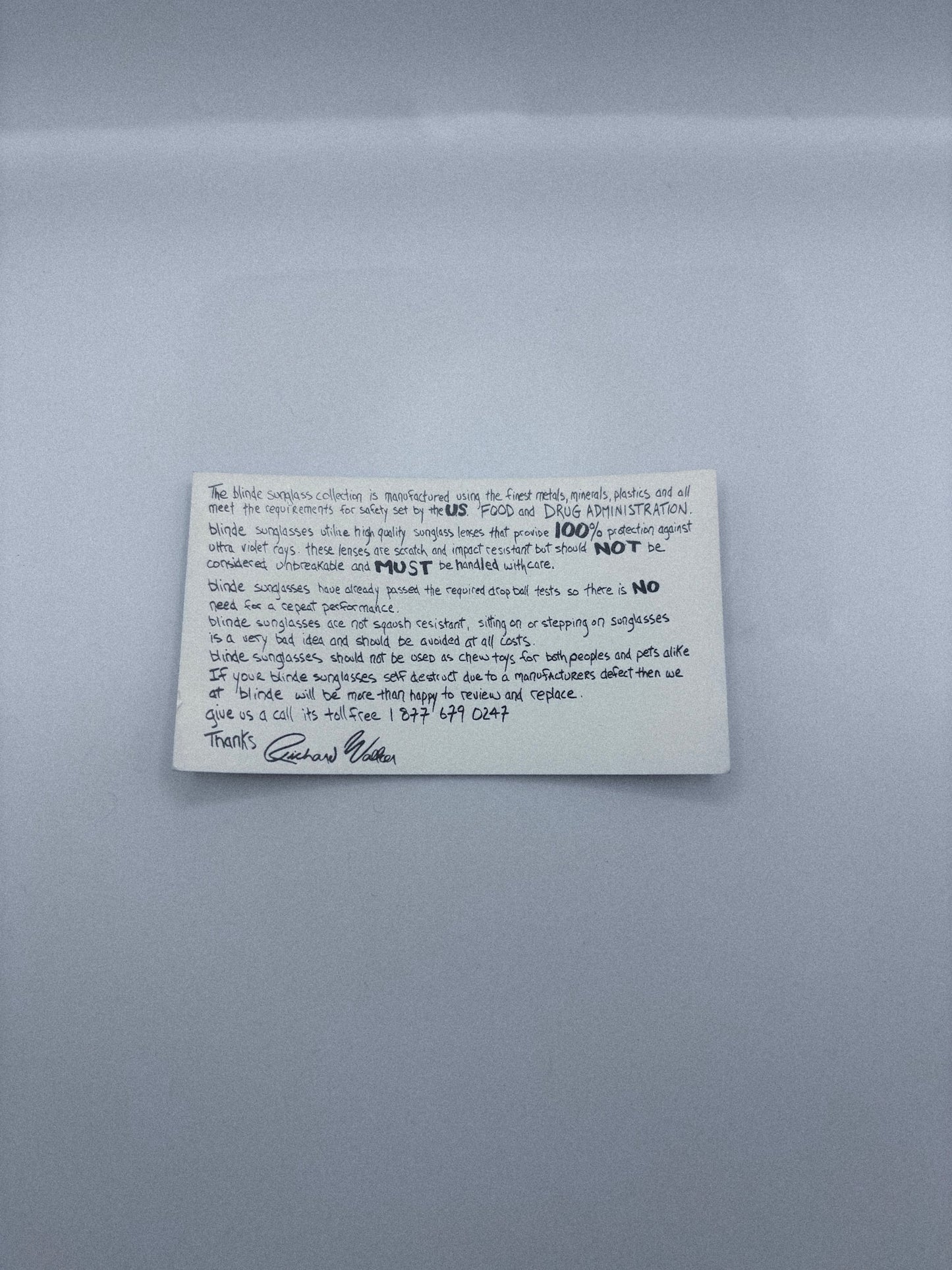 "The Agents" 1990 Blinde Matrix Sunglasses