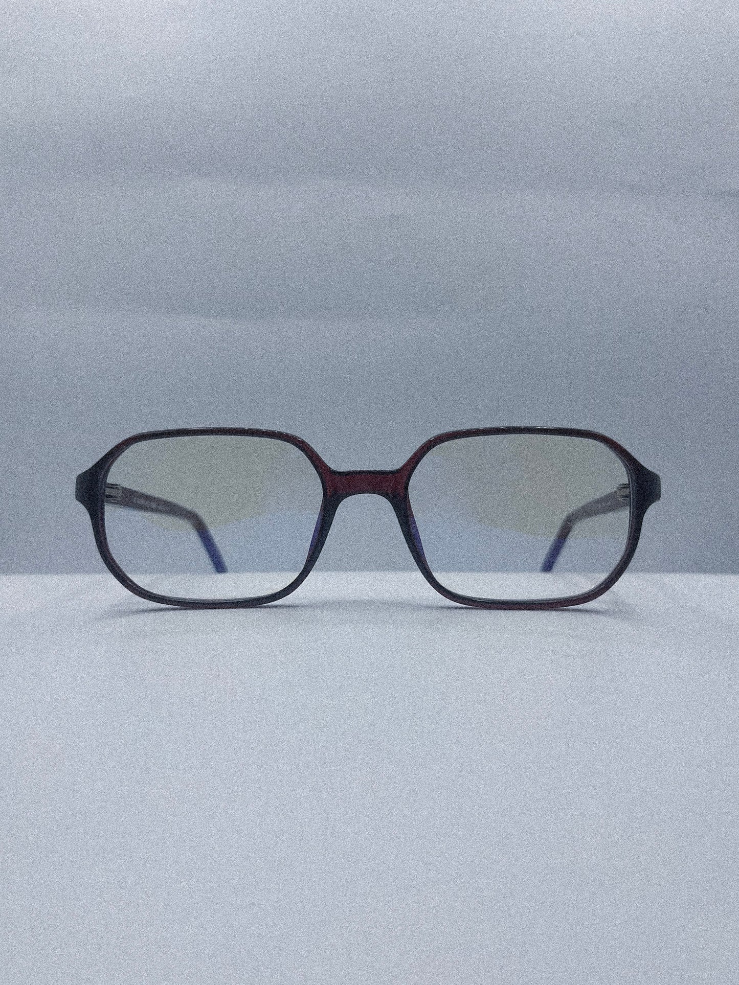 “Oxblood Geometry” 1980s Gianfranco Ferré Eyeglasses
