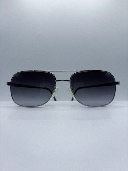 “Steel Fade” 1980s Charmant Aviator Sunglasses