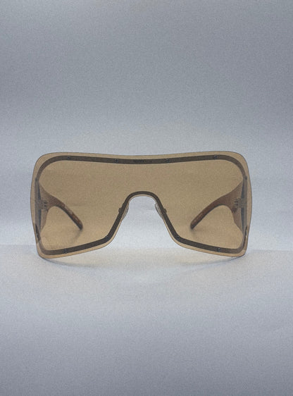 2000s Imatra 1002 Shield Sunglasses | Brown