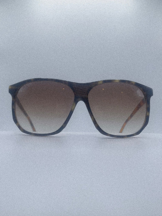 1980s Vintage Oversized Square Sunglasses | Light Tortoise