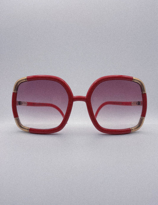 "Le Carré Rouge" 1970s Ted Lapidus Sunglasses