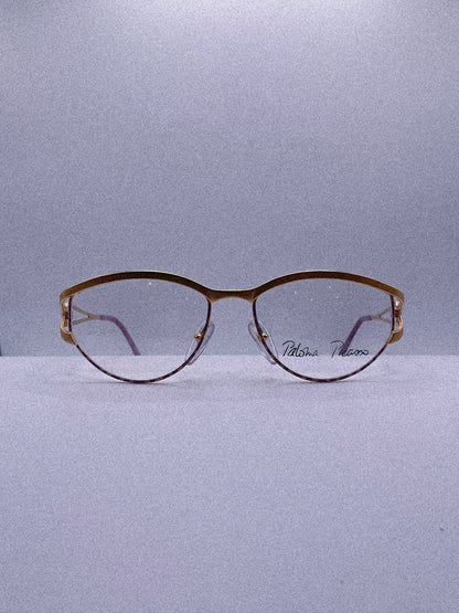 Golden Contour | 1980s Paloma Picasso Eyeglasses Frame