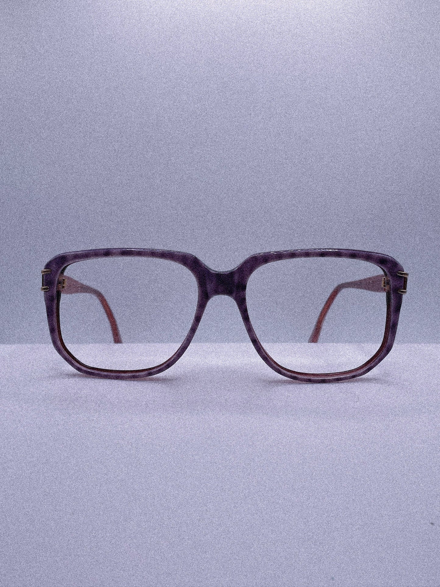 Purple Tie Dye | 1970s Italian Eyeglasses Frame