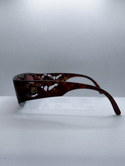 “Honeycut Wrap” 1960s Optyl Sunglasses