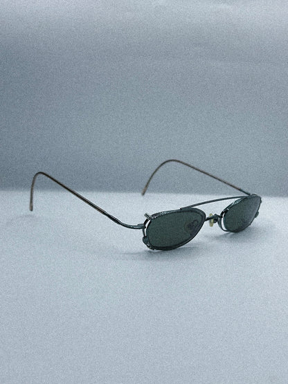 "Futurist Metal" 1980s Pro Design Sunglasses