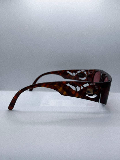 “Honeycut Wrap” 1960s Optyl Sunglasses