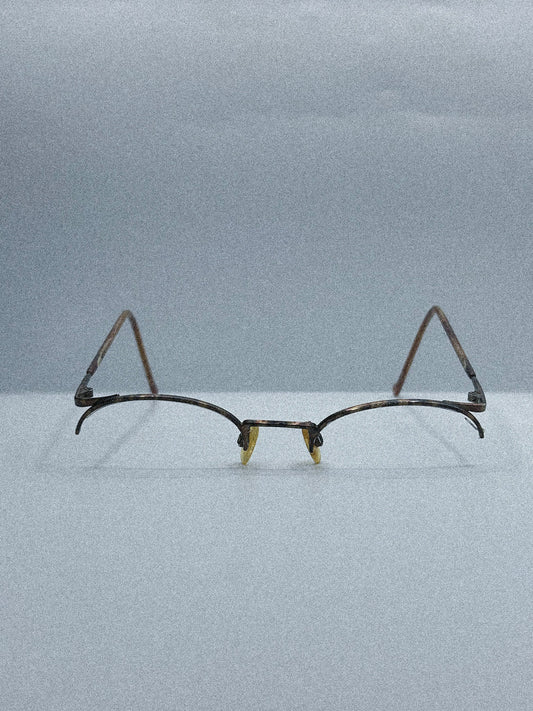 "Semi-Rimless Tortoise" 1990s Esprit Eyeglasses