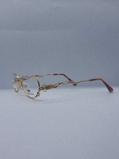“Golden Sonata” 1980s Vittorio Foscari Eyeglasses