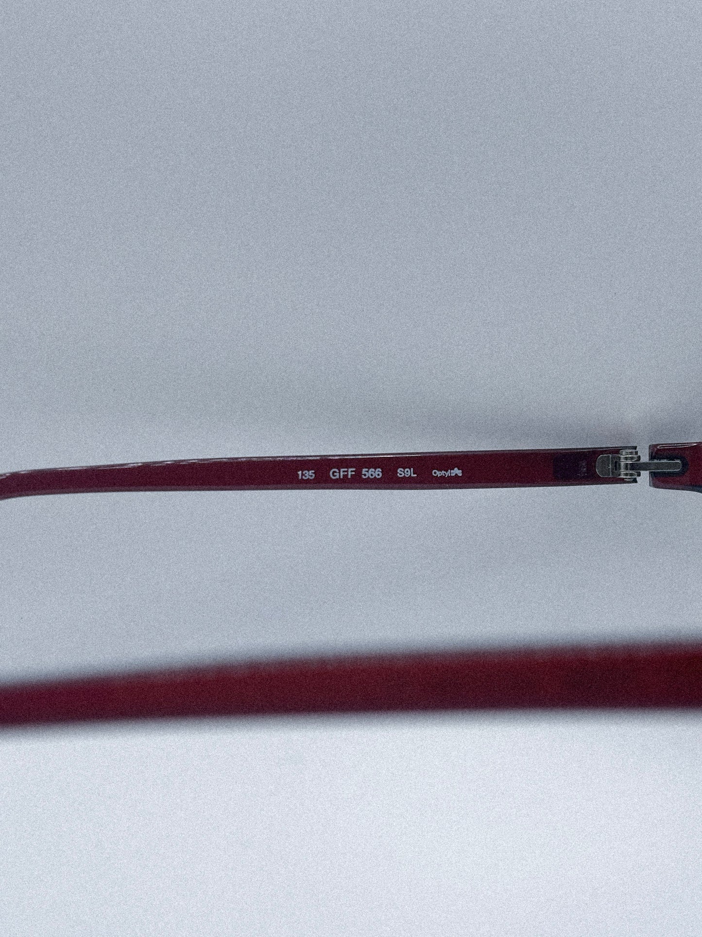 “Oxblood Geometry” 1980s Gianfranco Ferré Eyeglasses