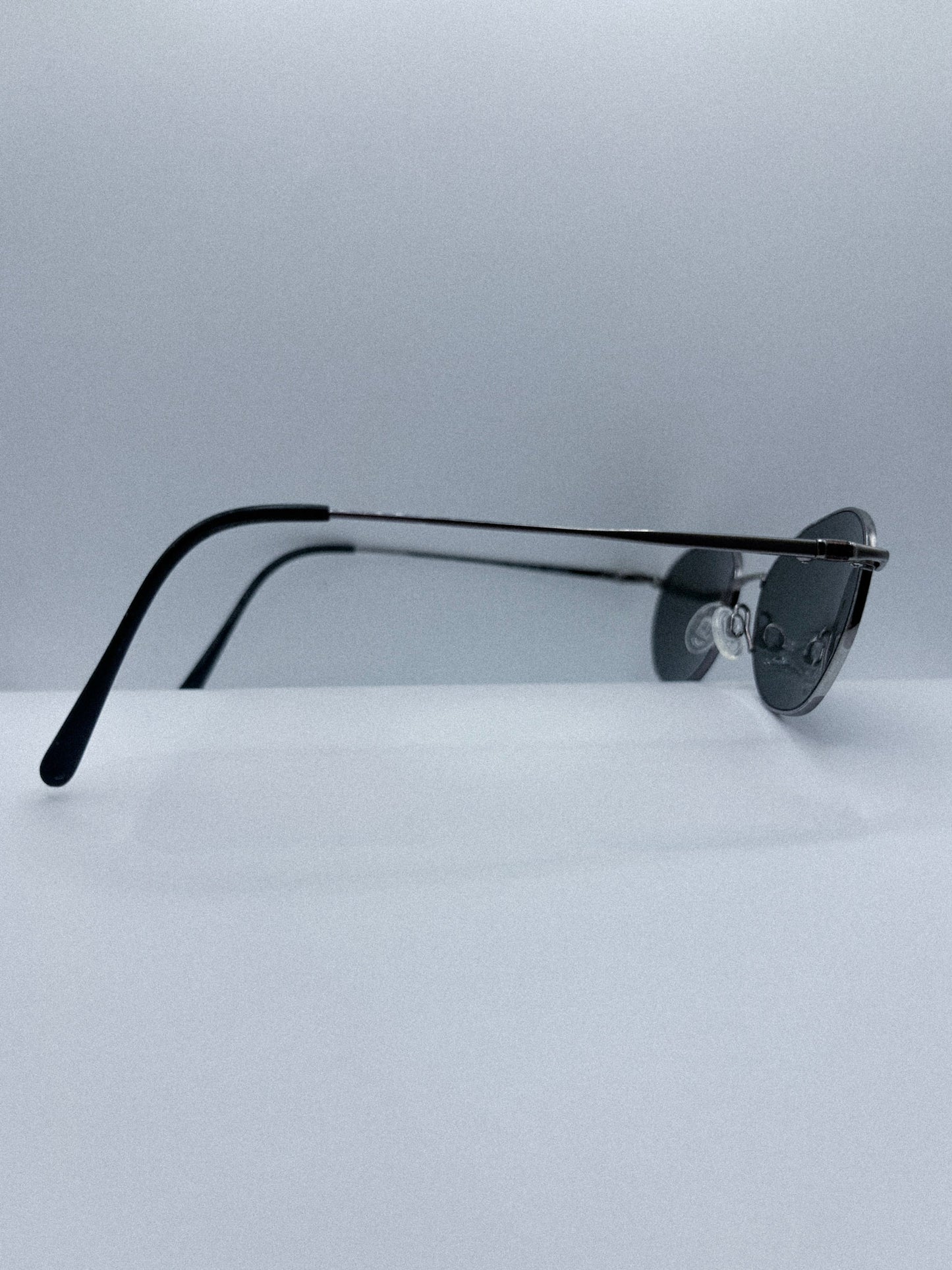 “Graphite Calm” 1980s Charmant Titanium Sunglasses