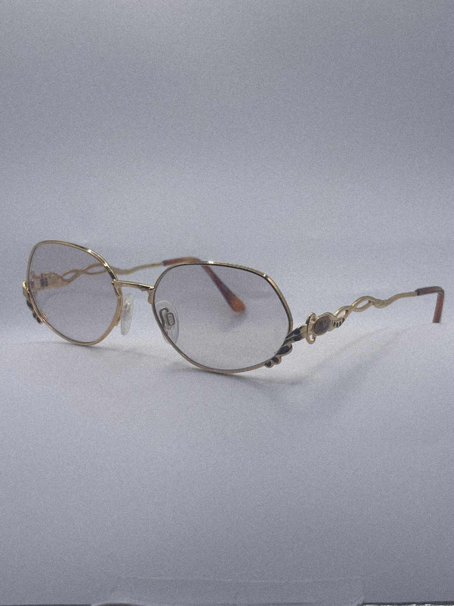 1980s Vittoro Foscari Glasses | Light Brown Lenses