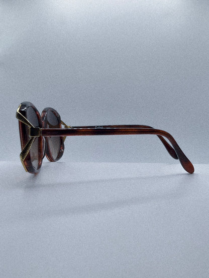 1980s Safari 653 Sunglasses | Gold/Tortoise