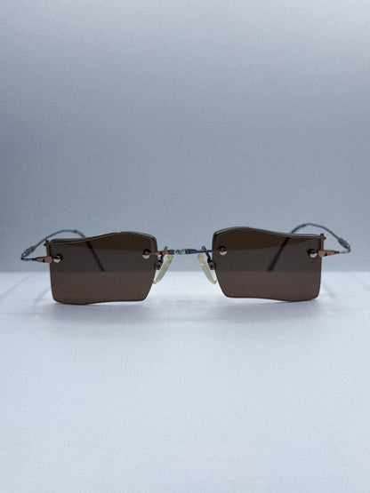 “Geometric Drift” 1980s Theo Sunglasses