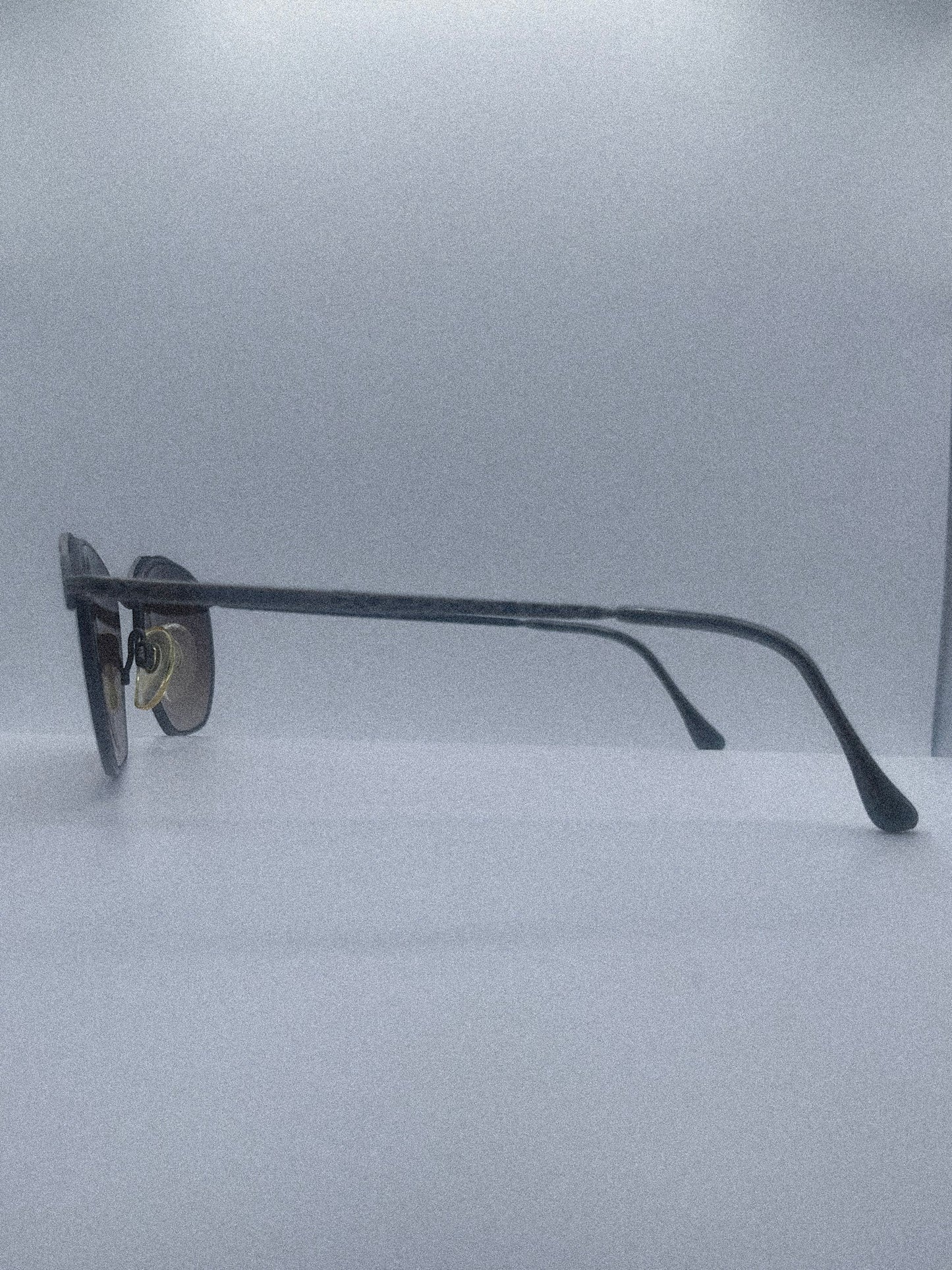1980s Anne Klein II 8001 K1014-S Sunglasses | Brushed Silver