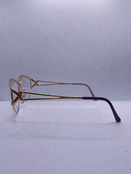 Golden Contour | 1980s Paloma Picasso Eyeglasses Frame