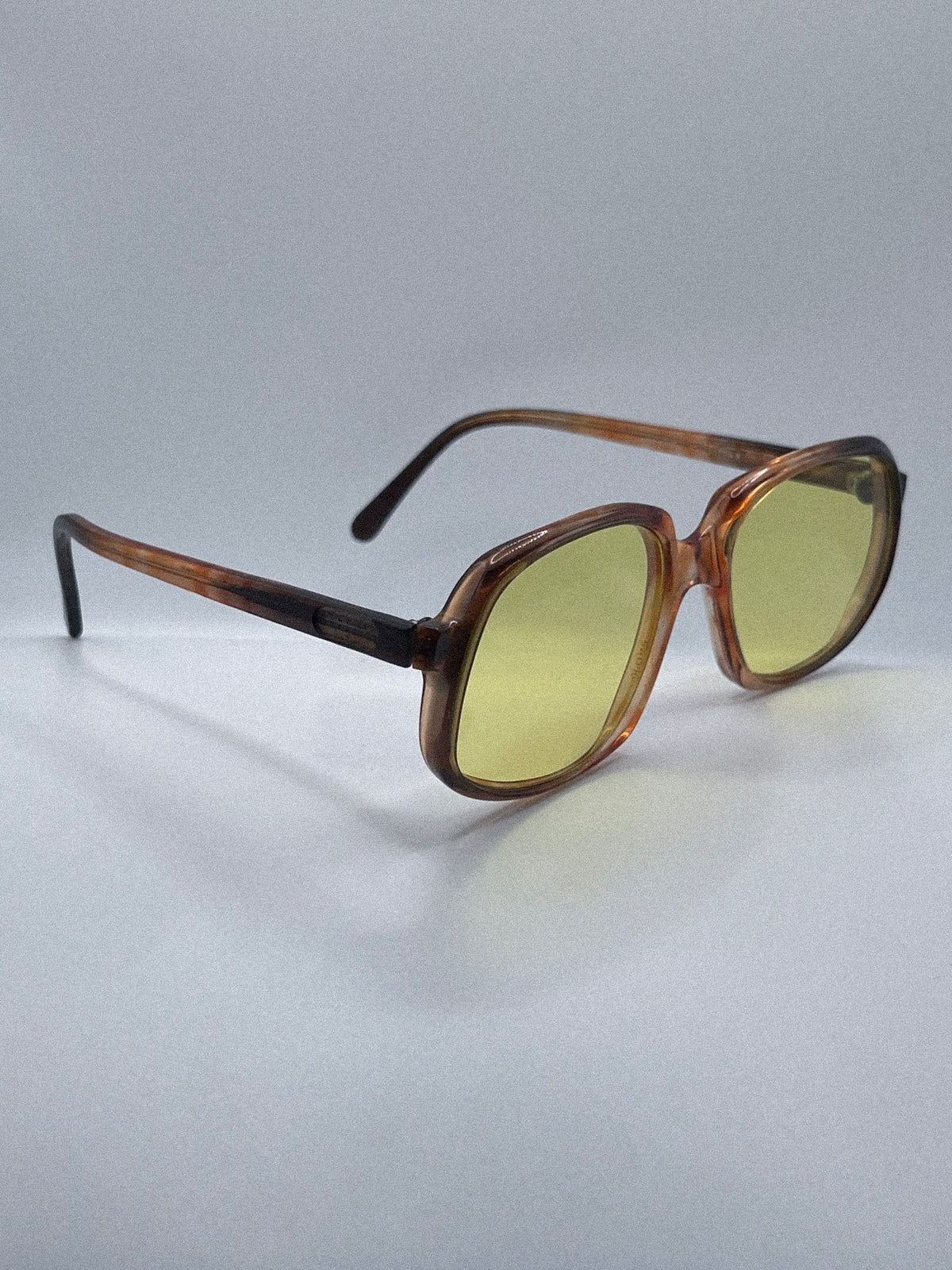 Lunettes de soleil carrées angulaires Polo Ralph Lauren des années 70 | Écaille de tortue