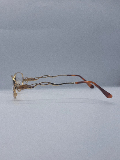 “Golden Sonata” 1980s Vittorio Foscari Eyeglasses