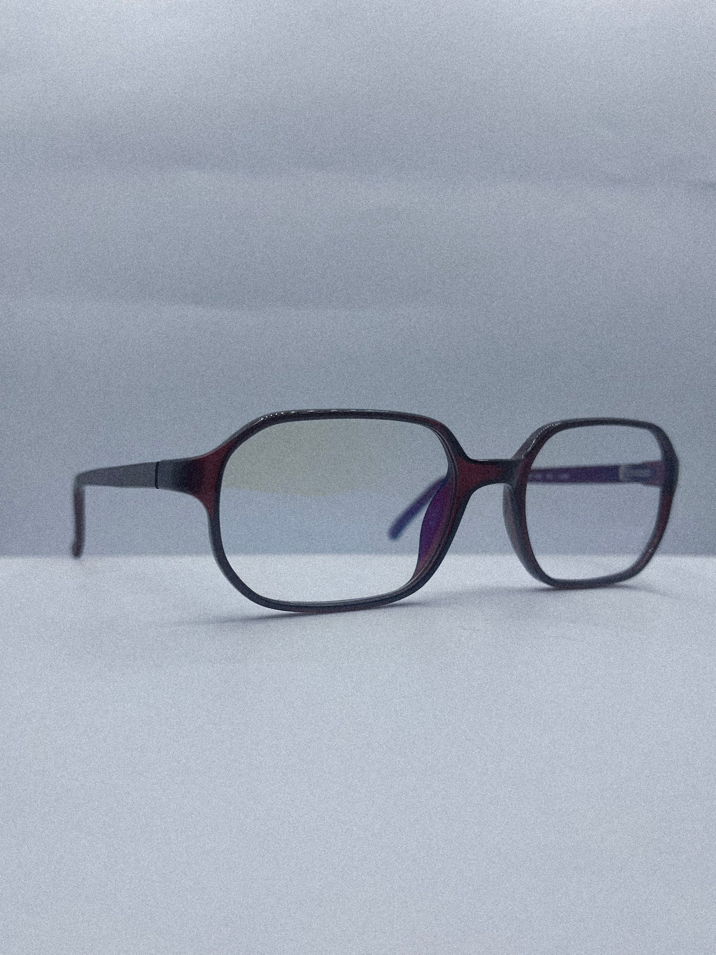 “Oxblood Geometry” 1980s Gianfranco Ferré Eyeglasses