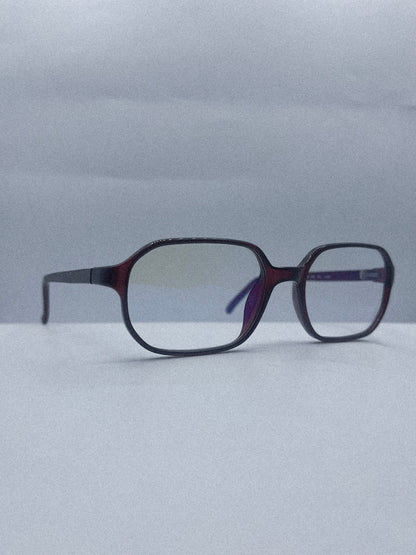 “Oxblood Geometry” 1980s Gianfranco Ferré Eyeglasses