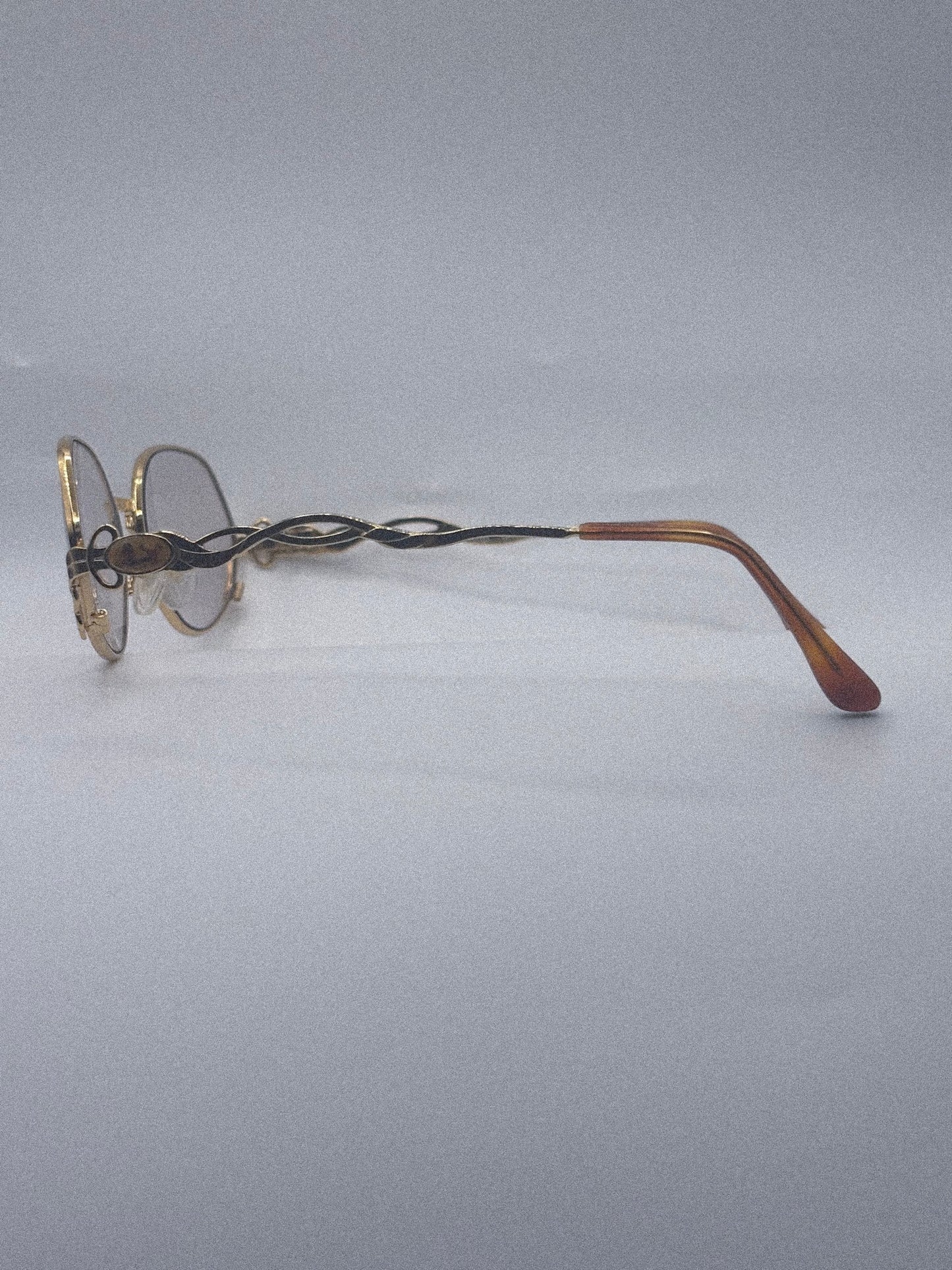 1980s Vittoro Foscari Glasses | Light Brown Lenses