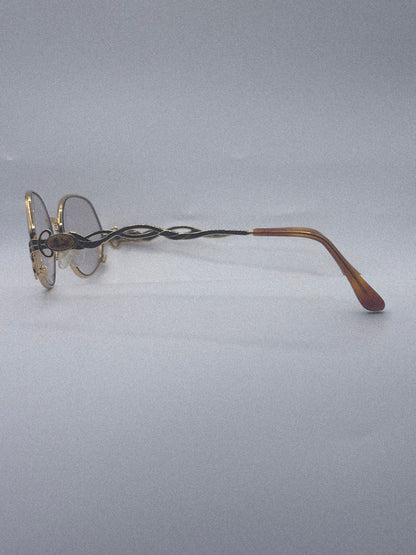 1980s Vittoro Foscari Glasses | Light Brown Lenses