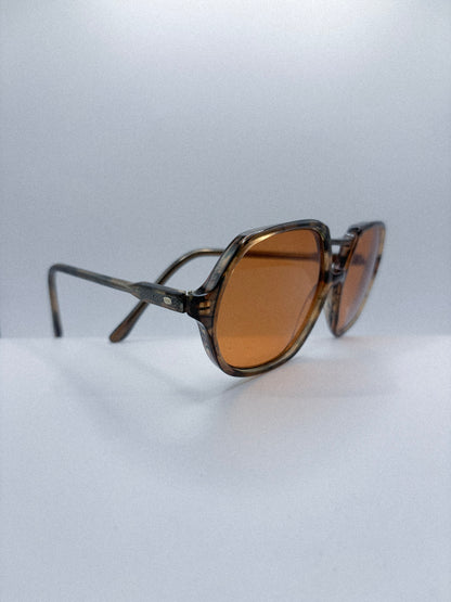 “Amber Facet” 1980s Ultra Sunglasses