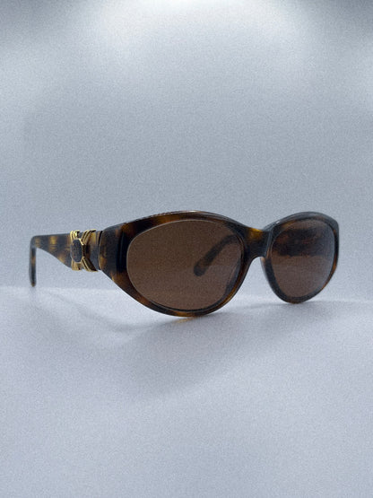 1990s Carolina Herrara CH104 Sunglasses | Tortoise