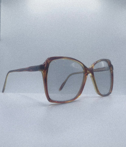 1970s Vintage Angular Square Sunglasses | Tortoise